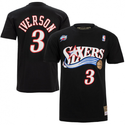 76ERS-Iverson Hardwood Classics T-paita ryhmss TEKSTIILIT / MIESTEN TEKSTIILIT / T-paidat @ 2WIN BASKETBUTIK (350217)