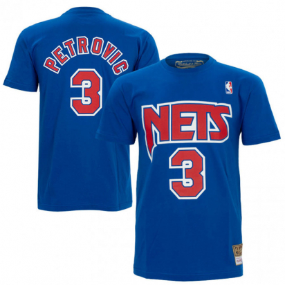 Nets-Petrovic Hardwood Classics T-paita ryhmss TEKSTIILIT / MIESTEN TEKSTIILIT / T-paidat @ 2WIN BASKETBUTIK (350218)