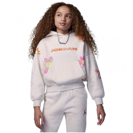 Jordan Deloris Flowers Hoody, Tytt ryhmss TEKSTIILIT / LASTEN TEKSTIILIT / Tytt @ 2WIN BASKETBUTIK (45C960-W6N)