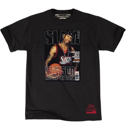 Slam Cover 76ERS-Iverson T-paita ryhmss TEKSTIILIT / MIESTEN TEKSTIILIT / T-paidat @ 2WIN BASKETBUTIK (BMTRINTL1059-IVERSON)