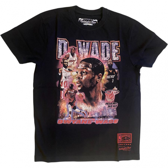 Vintage Hype Tee Heat-Wade T-paita ryhmss TEKSTIILIT / MIESTEN TEKSTIILIT / T-paidat @ 2WIN BASKETBUTIK (BMTRINTL1477-MHEDWBLCK)