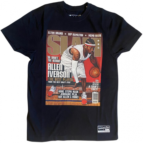 Slam Tee 76ERS-Iverson T-paita ryhmss TEKSTIILIT / MIESTEN TEKSTIILIT / T-paidat @ 2WIN BASKETBUTIK (BMTRINTL1752-P76BLCKAI)