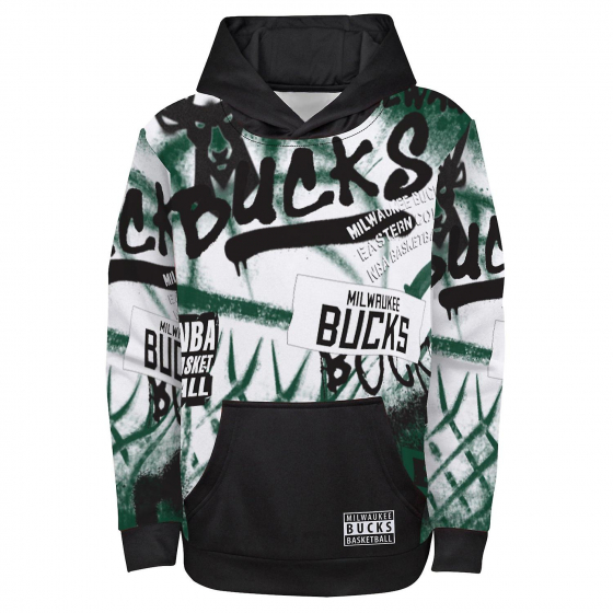 Bucks Spray Ball Huppari Lasten ryhmss TEKSTIILIT / LASTEN TEKSTIILIT / Hupparit / Takit @ 2WIN BASKETBUTIK (EK2B7FFC6-BCK)