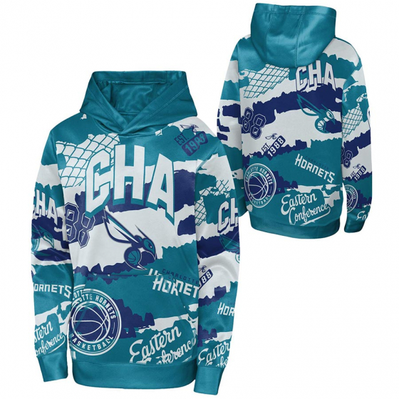 Hornets Over The Limit Sublimated Huppari Lasten ryhmss TEKSTIILIT / LASTEN TEKSTIILIT / Hupparit / Takit @ 2WIN BASKETBUTIK (EK2B7FGC2-HOR)