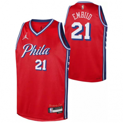 76ERS Swingman-Embiid Pelipaita Lasten ryhmss TEKSTIILIT / LASTEN TEKSTIILIT / Hihattomat @ 2WIN BASKETBUTIK (EY2B7BXJP-76RJL)