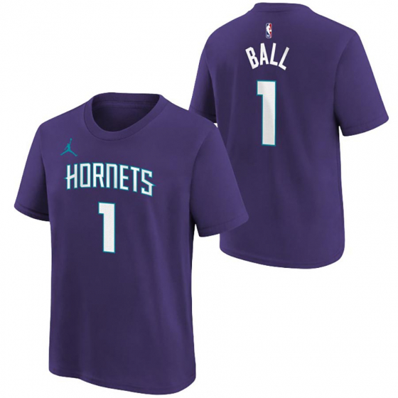 Hornets-Ball T-paita Lasten ryhmss TEKSTIILIT / LASTEN TEKSTIILIT / T-paidat @ 2WIN BASKETBUTIK (EY2B7HDC4-HOR01)