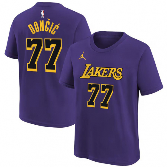 Lakers-Doncic T-paita ryhmss TEKSTIILIT / MIESTEN TEKSTIILIT / T-paidat @ 2WIN BASKETBUTIK (EY2M1HDC4-LAKLD)