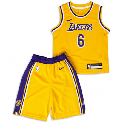 Lakers-LeBron Box Lasten Peliasusetti ryhmss TEKSTIILIT / LASTEN TEKSTIILIT / Peliasusetit @ 2WIN BASKETBUTIK (EZ2B3BBYF-LAK06)