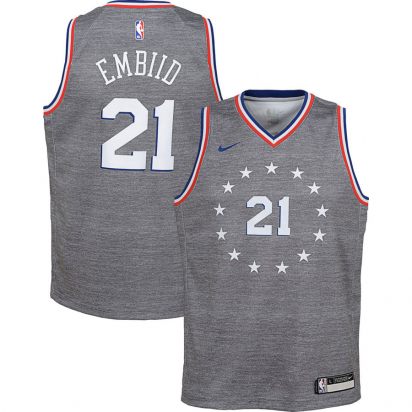 76ERS Swingman-Embiid Pelipaita Lasten ryhmss TEKSTIILIT / LASTEN TEKSTIILIT / Hihattomat @ 2WIN BASKETBUTIK (EZ2B7B1BP-EMBIID)