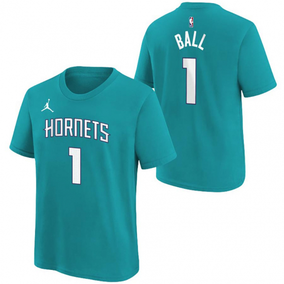 Hornets-Ball T-paita Lasten ryhmss TEKSTIILIT / LASTEN TEKSTIILIT / T-paidat @ 2WIN BASKETBUTIK (EZ2B7BCMW-HOR01)