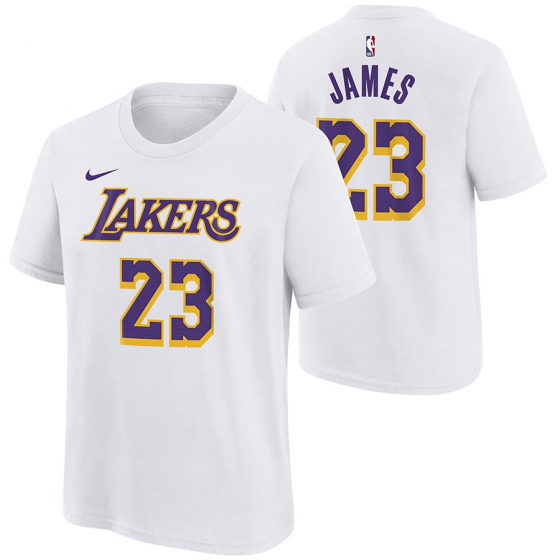 Lakers-LeBron T-paita Lasten ryhmss TEKSTIILIT / LASTEN TEKSTIILIT / T-paidat @ 2WIN BASKETBUTIK (EZ2B7BCMW-LAK23)