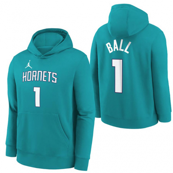 Hornets-Ball Huppari Lasten ryhmss TEKSTIILIT / LASTEN TEKSTIILIT / Hupparit / Takit @ 2WIN BASKETBUTIK (EZ2B7FTGA-HOR01)