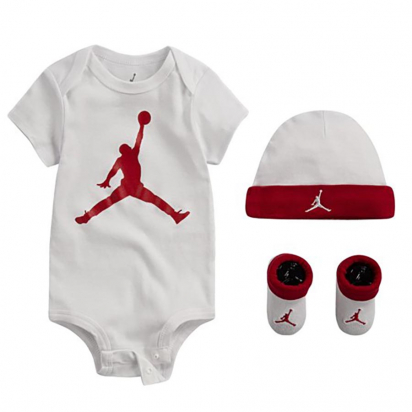 Jordan 23 Bootie 3 PC vauvasetti ryhmss TEKSTIILIT / TEKSTIILIT BABY @ 2WIN BASKETBUTIK (MJ0041-RW3)