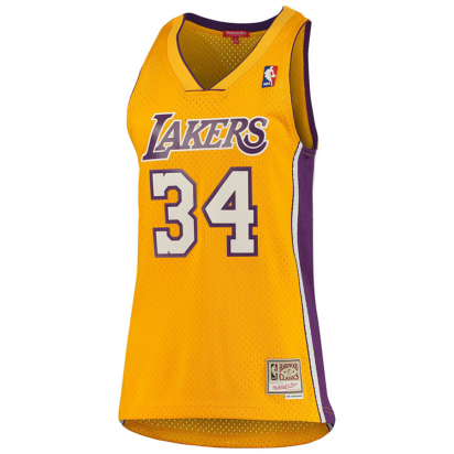 Lakers-Shaq Swingman Naisten Hihaton Pelipaita ryhmss TEKSTIILIT / NAISTEN TEKSTIILIT / Hihattomat @ 2WIN BASKETBUTIK (NNBJEL18120-SHAG)