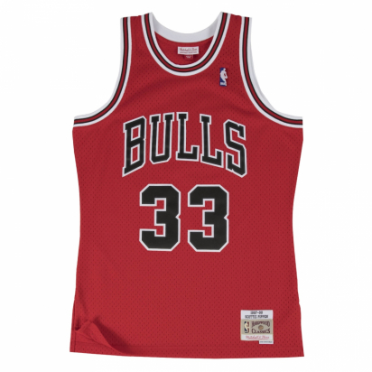 Bulls-Pippen Swingman Hihaton Pelipaita ryhmss TEKSTIILIT / MIESTEN TEKSTIILIT / Hihattomat @ 2WIN BASKETBUTIK (SMJYGS18153-PIPPEN)