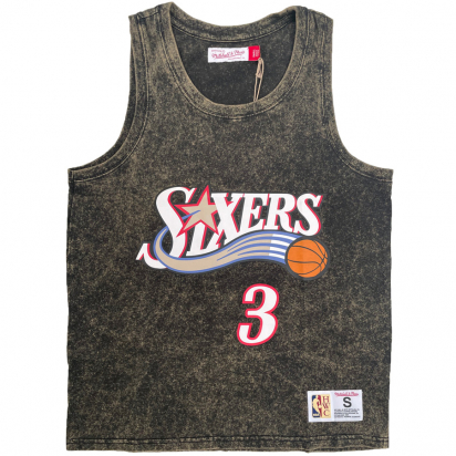 76ERS-IVERSON Acid Wash Tank ryhmss TEKSTIILIT / MIESTEN TEKSTIILIT / Hihattomat @ 2WIN BASKETBUTIK (TTNKMI19041-IVERSON)