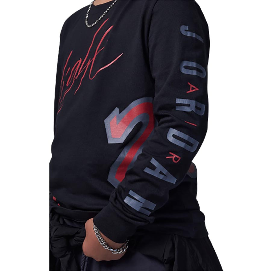 Jordan Allover Retro Pitk�hihainen Paita Lasten