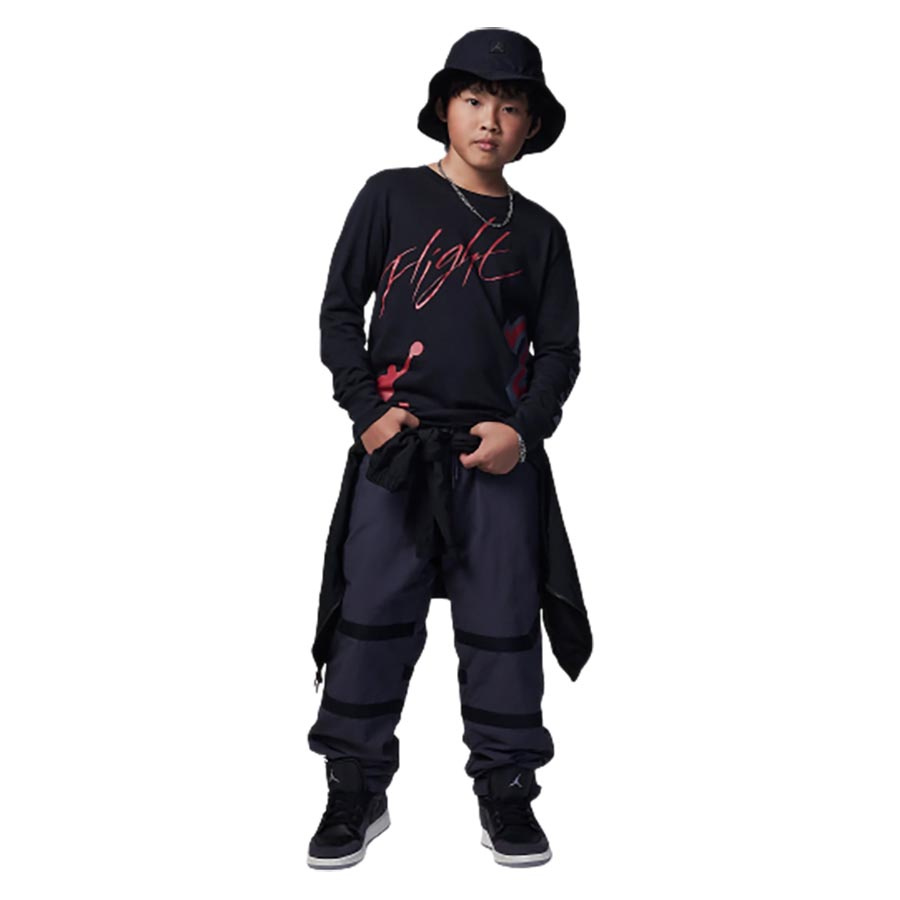 Jordan Allover Retro Pitk�hihainen Paita Lasten