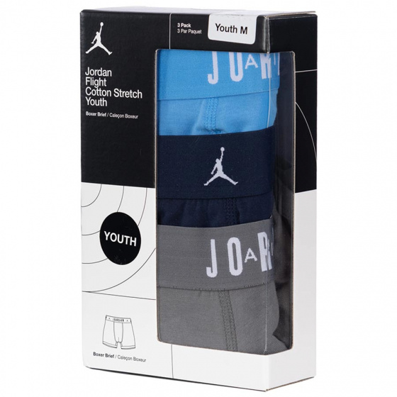 Jordan Flight Cotton Stretch Boxer Brief 3-Pack Lasten