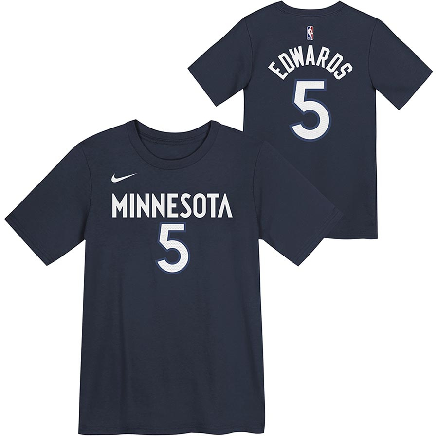 Timberwolves-Edwards T-paita Lasten