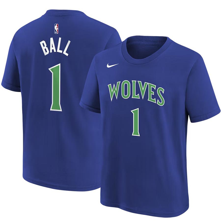 Timberwolves-Ball T-paita Lasten