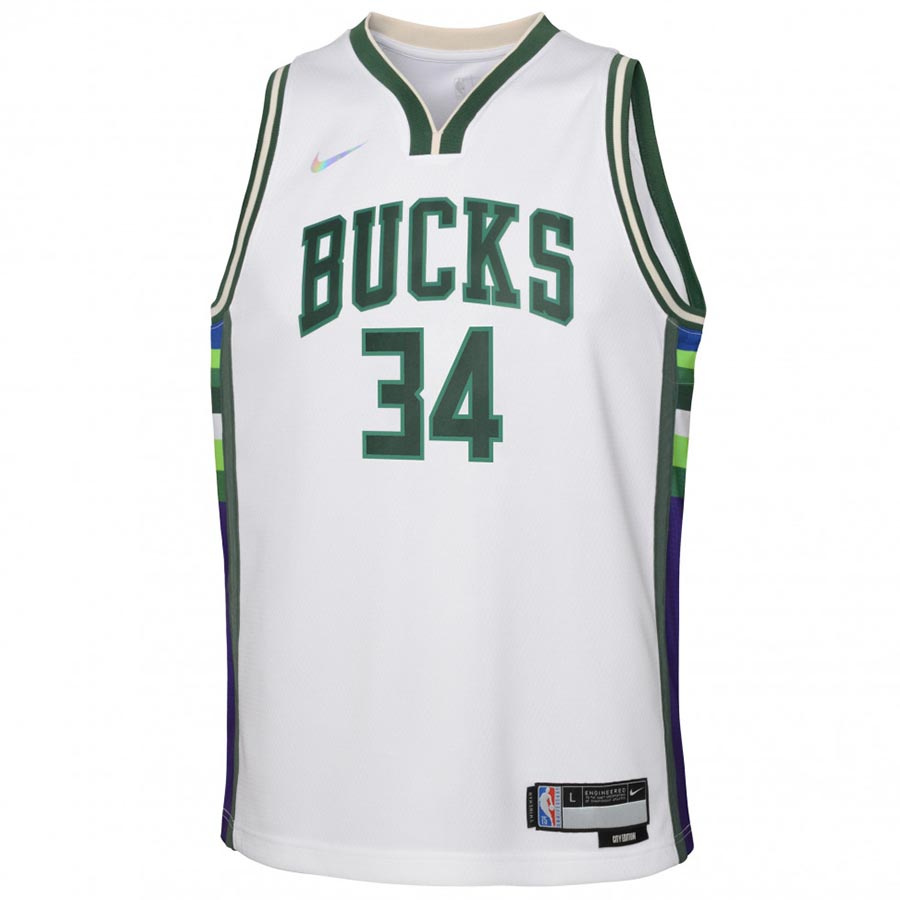 Bucks Mixtape Swingman-Antetokounmpo Pelipaita Lasten