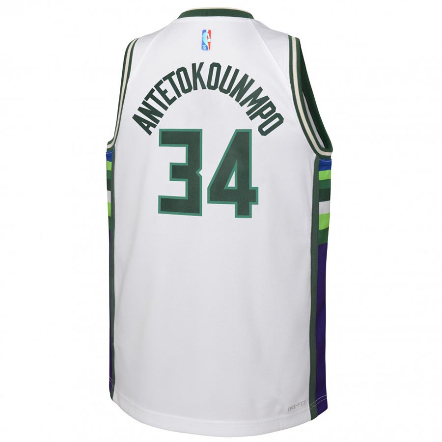 Bucks Mixtape Swingman-Antetokounmpo Pelipaita Lasten