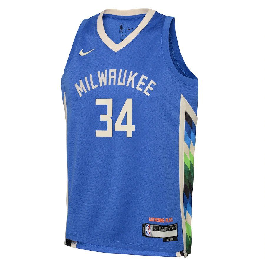 Bucks Swingman-Antetokounmpo Pelipaita Lasten