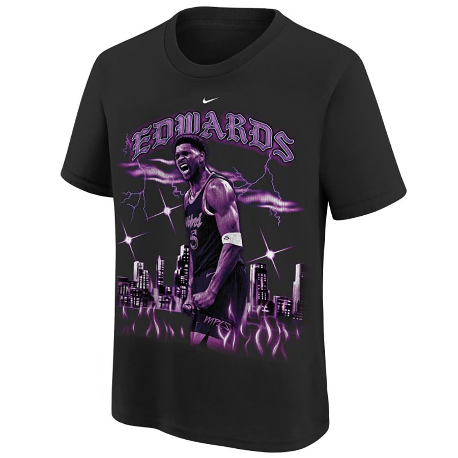 Timberwolves-Edwards T-paita Lasten